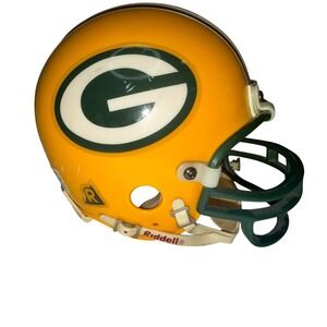 Riddle Green Bay Packer Mini 6" Helmet Vintage 90's